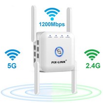 인터넷 라우터 와이파이 5g 리피터 5ghz 리피터 1200mbps 익스텐더 장거리, 협력사, EU 플러그, 흰색 5g