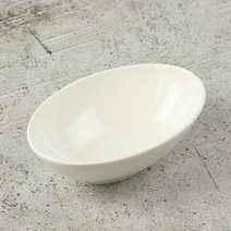 엘림 디저트 타원볼 도자기 접시, 1개