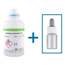 필터24 O-툴리딘용액 500ml-수돗물잔류 염소측정 톨리딘시약 (OT시약)+10ml 공병