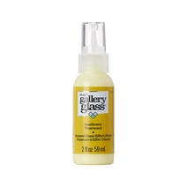 Plaid 갤러리 스테인 글라스 펜 2oz 색상선택 글라스 데코 스테인글라스 물감, 35 Sunflower