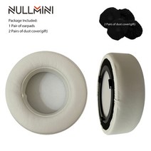 Corsair virtuoso RGB 무선 SE 헤드셋 헤드폰 가죽 슬리브 이어폰 귀마개 용 nullmini 교체 용 이어 패드 폼, 하얀색