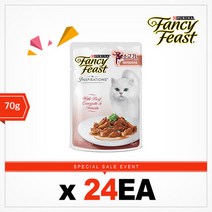 팬시피스트 인스퍼레이션 고양이파우치 소고기 70G 24팩, 단품