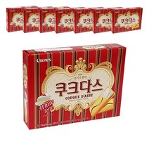 크라운 쿠크다스 화이트, 128g, 8개