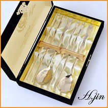 H.jin 봉황 티타늄수저세트 골드 부부숟가락 젓가락 받침 기업 회사 창립기념일 직원 동창 모임 행사 단체기념품 명절 새해기프트