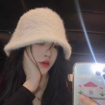 토끼 모피 모자 겨울 조커 어부 모자 따뜻하게 유지하기 위해 둥근 얼굴에 적합