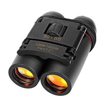 zmart 30 x 60 줌 접이식 쌍안경 망원경 데이 나이트 비전 야외 여행 126M-1000M