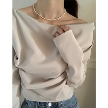 [유미르] 써니 여성 데일리 입술넥 셔링티셔츠 - 3 color