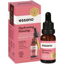 뉴질랜드 에싸노 Essano Rosehip Oil 하이드레이팅 로즈힙 바디 & 페이스 오일 20ml, 4팩