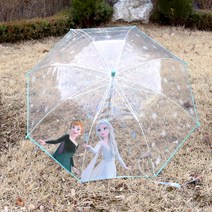 겨울왕국 2 어린이 투명 우산 초등 여아 키즈 아동 안나 엘사 예쁜 입학 선물 비닐 지팡이 장우산 53