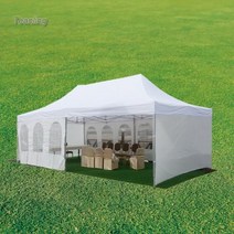 비바돔플러스 몽골텐트 가제보 차박텐트 4 × 8m 차양 텐다/정원 전망대/이벤트 대형 텐트/큰 전망대/여름, 08 라이트 그레이
