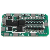 BMS보드리튬 이온 18650 배터리 팩용 3 Pcs 6S 15A 24V PCB BMS 보호 보드 리포 셀 모듈, 한개옵션0