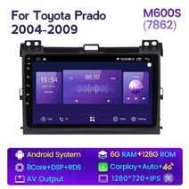 NaviFly For Toyota Land Cruiser Prado 120 3 Lexus GX470 J120 2002 2009 Android Carplay 자동차 라디오 플레이어, M600S 7862 6G 128G