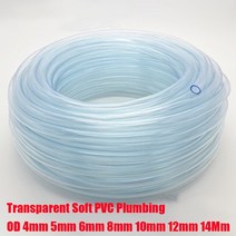 벤츄리관 1M 투명 소프트 PVC 배관 호스 워터 펌프 튜브 내부 직경 3 4 5 6 8 정원 부동액 오일, 01 1M_01 Inner Diameter 8mm