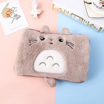 Winter Hand Warmer 220V 420W Rechargeable Safety Keep Warm Electric Hot Water Bottle Bag Fluff Hands, [01] brown