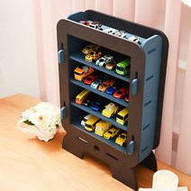 런메이크 미니카 진열장 5종-피규어 장난감정리함 선반 수납장, 블루 Car