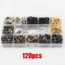 불박기 가죽 공예 불박 도장 기계 제작 인쇄 12.5mm 스냅 패스너 키트 금속 단추 스 터 드 4 설치 도구 옷 자 켓에 대 한 6 색, 120 pcs