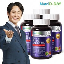뉴트리디데이 프리미엄 루테인 오메가3 골드(병) x 4개, 단품, 단품