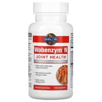 가든오브라이프 우벤자임 장용성 코팅 Chymotrypsin glycoside Trypsin 트립신 Protease 홰나무 키모트립신 글리코시드 판크레아틴 회화나무 브로멜라인 루틴, 100정(1+1)