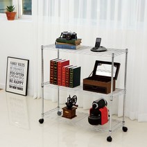 {아율원길}_메탈선반 750mm3단 코렐 수납장 진열장 장식장 국산 베란다선반 발코니선반 이동식선반 메탈선반 스텐선반_아율원Ruwan+!EA, ＃선택옵션지정바구니형