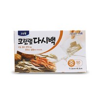 편리하고 깔끔하게!! 크린랲 다시백 중형(50매입) 육수백 국물팩 녹차 한약재등, 1개
