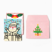 크리스마스겨울만들기 포일아트 유아만들기 집콕놀이키트, 산타 XDPPP0301