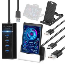 lcd모니터 휴대용모니터 듀얼모니터 3.5 인치 ips 디스플레이 화면 미니 itx, 유형 2