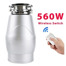 스테인레스 스틸 음식물 쓰레기 처리 분쇄기 560W 잔류물 처리기 주방 음식, 03 Wireless_01 미국