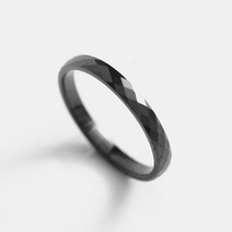 블리브 슬림 블랙 세라믹 커팅 반지