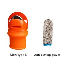 실리콘 엄지 칼 손가락 보호기 기어 절단 야채 수확 칼 집게 식물 블레이드 가위 정원 도구, 협력사, 07 5.6x2.6cm