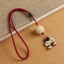 로우터스 보리 연꽃 불꽃 차량걸이 룸미러 장식, 자주색