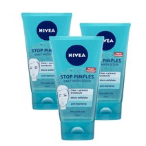 니베아 안티-핌플 데일리 페이스 스크럽 150ml Nivea Anti-Pimple Daily Face Scrub, 3개