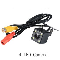 와이드 앵글 HD 자동차 후방 카메라후방 비디오차량 카메라백업 역방향 카메라12 LED 야간 투시경주차 카메라, 01 4 LED Camera