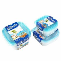 락앤락 EZ Lock(정사각형_970mL) 2p 보관용 밀폐용기