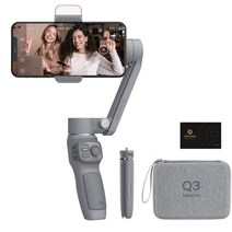 짐벌 셀카봉 스마트폰 삼각대 오즈모바일 짐발 Zhiyun Smooth 4 iPhone용, 회색 콤보