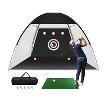 초보골퍼 연습용 골프텐트 옥상 골프 타석 매트세트 골프타겟 아이언