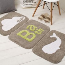 [바보사랑] 베지그레이 발매트(3type)