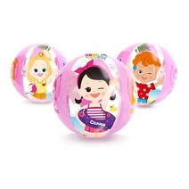 위니코니 핑크퐁 팬콧 캐릭터 비치볼 물놀이 공 어린이 유아, 캐리와 장난감 친구들 비치볼