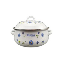 범랑냄비 인덕션 겸용 다용도 찌개 편수 손잡이 양수 법랑 찜, 24cm