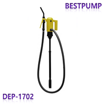 덕신양행 DEP-1702 길이조절식 전동드럼펌프 오일 석유 경유 농약 노즐형 공장 현장, 펌프+아답터, 플라스틱관, 5미터
