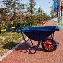 건설 현장 원예 쓰레기 덤프 트럭 수레 농업 트롤리, 스페셜 스몰 블루 버킷 솔리드 휠