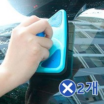 스펀지패드 삼각유리 청소기x2개 차앞유리닦기 세차 자동차타올/세차용/차량세차용품/차량타월/세차용타올/자동차앞유리청소/자동차앞유리닦기/자동차천장청소/세차타월/차량내부청소