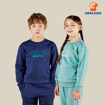 네파 키즈 네파키즈 본사 KIF5954 크런치 폴리 기모 트레이닝 세트