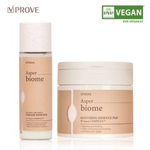 비프루브 더퍼스트 크림에센스150ml+패드100매/비건에센스/약산성패드/마이크로바이옴/수분에센스, 단품