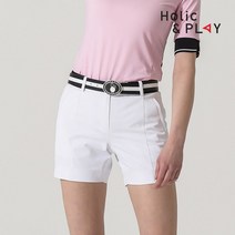 홀릭앤플레이 여성 스판 4부 골프반바지-HB2WPT006WH