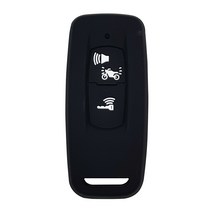 2021년형 혼다 올뉴 PCX 실리콘 스마트키케이스 키홀더, 블랙