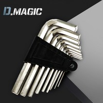 육각 렌치 9PCS 세트 휴대용 미니 수공구, 육각렌치 미니 9PCS