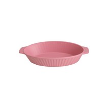 빗살 전자레인지용 그라탕플레이트 그릴 파스타볼, 1개, 핑크