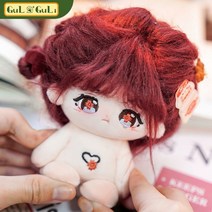 무속성솜인형 아이돌 20cm 몸체 모던 하얀 수제 눈망울 키덜트 솜깅이 조카선물, 10cm 유골격, 레드헤어