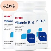 GNC 비타민B6 100m.g 100 x 3, 3개
