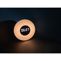 시끄러운 알람시계 조명 알람 디자인 탁상 스탠드 썬슬립, 화이트